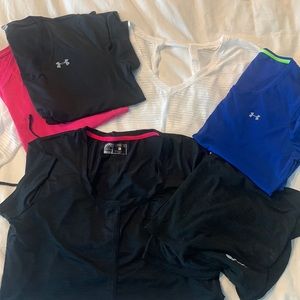 5 : Nike, Athleta, under armor and rebook tops